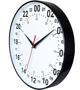 Horloge murale analogique à aiguilles 24 heures, style simple, décoration de <span class=keywords><strong>salon</strong></span>, blanc, facile à lire, moderne, logo personnalisé, design personnalisé - Product Image 4