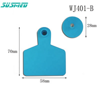 Étiquettes d'oreille personnalisables de bétail en plastique de TPU pour des étiquettes d'oreille de bétail de moutons et de chèvres de bétail