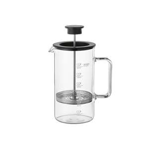 Cristal Bohemia BOHEMIA Selección Kaffeebereiter 1l mit Skala transparente/Schwarz - Product Image 1