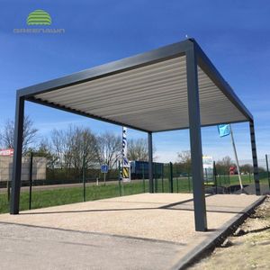 Pergola motorisée verticale, auvent imperméable, volets de toit avec capteur de pluie - Product Image 5