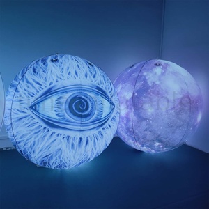 2m 3m bulbo oculare gonfiabile evento di Halloween Led RGB illuminazione paurosa PVC palla gonfiabile occhio - Product Image 3