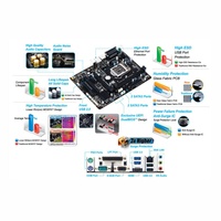 Carte mère de jeu pour ordinateur de bureau GIGABYTE H81M S2PH Intel LGA1150, double canal DDR3 RAM, SATA, M.2 SSD, Micro ATX, toute neuve