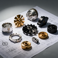 Impeller de fonderie sur mesure en acier inoxydable 304/316L, fabriqué par moulage de précision au sol de silice et moulage à la cire perdue, avec service d'usinage CNC