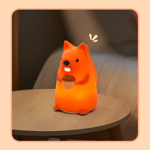 Veilleuse en silicone pour enfants, lumière lunaire USB, petite lumière LED, capteur tactile en silicone, veilleuse de chambre, lampe de nuit pour bébé - Product Image 3