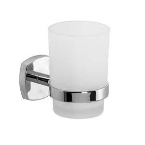 Soporte para cepillos de dientes Starter, cromado, 6,7 x 9,6 x 10,5 cm, accesorio de baño montado en la pared - Product Image 1