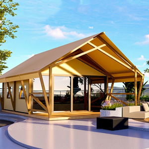 Villa préfabriquée en bois triangulaire, tente de luxe pour glamping, safari, hôtel-resort avec salle de bain, fabriquée en Chine - Product Image 1
