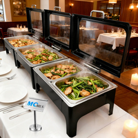 Fabrieks prijs Nieuw ontwerp Chafing Dish RVS Grote voedselwarmer Slimme buffetkachel Commerciële voedselwarmers te koop