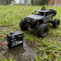 Flashhobby Servo numérique 25KG 180 degrés HV à engrenages métalliques, couple élevé, étanche, pour voiture RC, crawler, robot