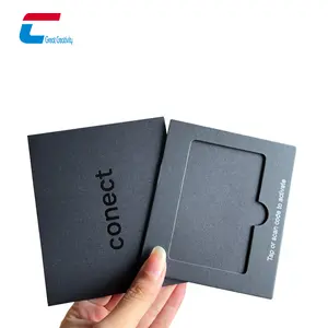 कस्टम कार्डबोर्ड पैकेजिंग nfc कार्ड लक्जरी धातु nfc व्यवसाय कार्ड पैकेजिंग