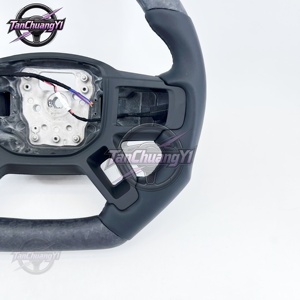 Volante de Fibra de Carbono Negro para Automóvil, Envío Rápido de Fábrica, para Land Rover Range Sport <span class=keywords><strong>sv</strong></span> Discovery 3 - Product Image 5