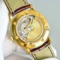 Montre automatique en or jaune, étanche, nouvelle collection 2026, petite seconde, cadran blanc, date, montre-bracelet mécanique de luxe pour homme, style affaires