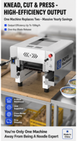 Machine à pétrir les nouilles commerciale, presse à pâte électrique, machine à découper les pâtes de comptoir
