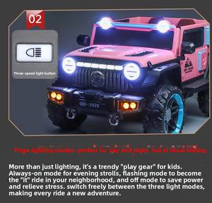 Entretenimiento Familiar, Auto Eléctrico Infantil de Plástico de Alta Calidad, Sistema de Tracción en las Cuatro Ruedas, Regalo de Cumpleaños - Product Image 6