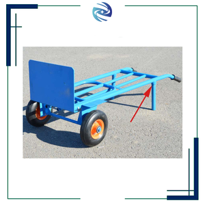 1 متر 8 بوصة حمولة عجلات مطاطية من عربة عربة عربة زراعية موقع مقطورة شاحنات رافعة شوكية ثقيلة متحركة - Product Image 4