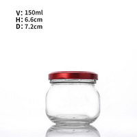 Bocaux en verre Paragon de 150ml les plus vendus-de qualité alimentaire pour jus de gelée de bonbons aux épices-Capuchon en métal sécurisé-Fournir une personnalisation