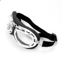 Yijia optique moto lunettes extérieur sable lunettes vélo lunettes pour demi-casque Vintage équitation lunettes Harley lunettes