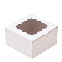 Anpassbare Kraftpapier-Boxen mit Transparenten Fenstern, Ideal für die Verpackung von Desserts und Kleinen Accessoires
