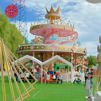 Manège de parc d'attractions, grand manège à chevaux populaire pour enfants, nouveau design, carrousel à deux étages de luxe à vendre