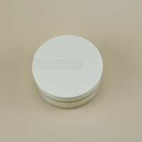 Conteneur vide pour masque facial de 100 g, acrylique + PP, rond, rechargeable, pour cosmétiques, soins de la peau, baume corporel, avec bouchon à vis et cuillère
