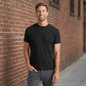 Camiseta Deportiva de Verano para Hombre, Tejido Sólido, Informal, de Secado Rápido, Poliéster/Algodón, Anti-Pilling, Reflectante, para Correr, Fitness y Entrenamiento al Aire Libre - Product Image 4