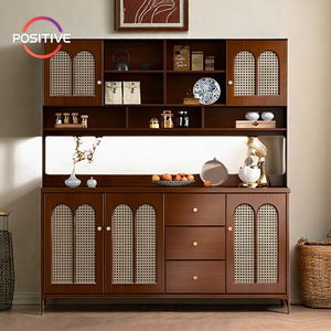 Multi-Purpose New Kitchen <strong>Sideboard</strong> Medieval Style <strong>Wicker</strong> High Cabinet Against the Wall <strong>Sideboard</strong> XBK-218 - Product Image 1