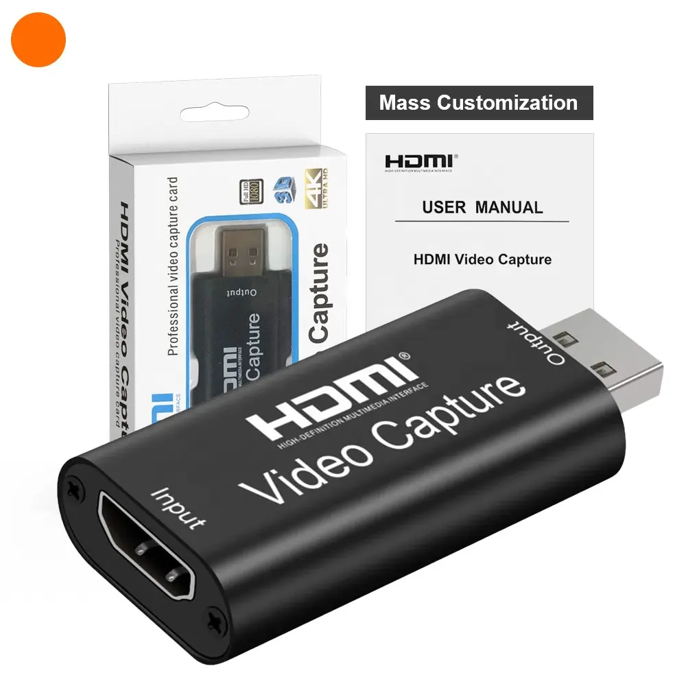 Full Hd Recording 1080p Game Live Streaming Hdmi to Usb 2.0 Video Capture Card