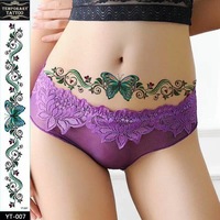 Autocollants de tatouage de taille de couronne sexy imperméables et écologiques pour les marchés européens et américains Ventes directes en gros d'usine