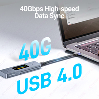 Kabel USB C ke C Pipih JEYI Factory 8.5cm 20Gbps 60W PD Berbahan Aluminium untuk Laptop/Tablet Bersertifikasi FCC CE ROHS Garansi 1 Tahun Tersedia