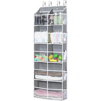 Sac de rangement suspendu pour porte, cube mural en polyester pour chaussures, vêtements, bijoux, jouets, chambre, salon, placard, organisation moderne et minimaliste