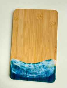 Tabla de Cortar de Madera de Resina Premium Hecha de Madera de Acacia Natural y Madera de Mango, Diseñada para Durar - Product Image 5