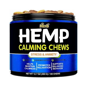 Golosinas para Perros con Sabor a Pato y Carne de Res, para Aliviar la Ansiedad y el Estrés, Marca Privada OEM/ODM, con Cáñamo, Masticables, para la Relajación de los Perros - Product Image 1