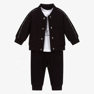 ชุดวอร์มสไตล์ลำลองสำหรับเด็กผู้ชายชุดวอร์มสีดำสำหรับเด็กเล็กเสื้อผ้าเด็กวัยหัดเดิน - Product Image 1