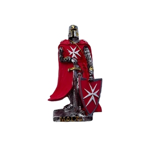 Approvisionnement transfrontalier : Chevaliers teutoniques médiévaux, soldats, armure lourde, aimant tridimensionnel commémoratif de voyage européen - Product Image 5