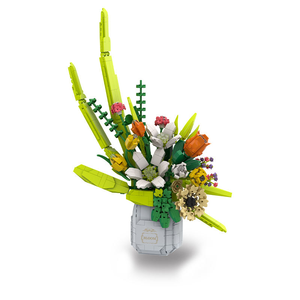 Mould King 24124 1040PCS Set de Bloques de Construcción de Ladrillos Modelo MOC de Bordes de Flores Silvestres de <span class=keywords><strong>Primavera</strong></span>, Juguete Técnico de Plástico, Regalo Moderno para Festividades - Product Image 1