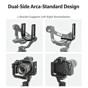 Plaque à dégagement rapide en forme de L pour prise de vue horizontale/verticale, pour stabilisateur de caméra <span class=keywords><strong>Ronin</strong></span> RSC 2/3, trépied, montage Arca-Specific 38 mm - Product Image 4