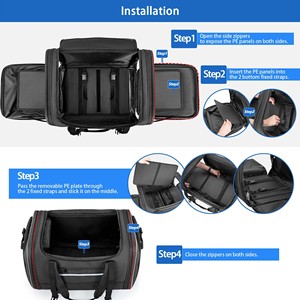 Muestra Gratis, Gran Oferta, Bolsas Impermeables para Motocicleta de Gran Capacidad, Bolsa Gris para Ciclismo, Bolsa Trasera de Reparto para Viajes al Aire Libre - Product Image 4