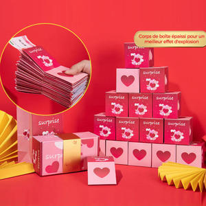 Boîte à surprises rebondissante, moderne et <span class=keywords><strong>simple</strong></span>, fabriquée en Chine, enveloppe rouge volante, créative, pour anniversaire, Noël, Tanabata, Saint-Valentin - Product Image 3
