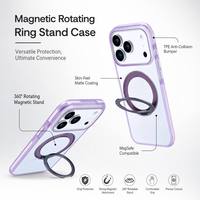 Coque de téléphone antichoc en TPE acrylique mat avec support magnétique, vierge imprimable par sublimation, fabrication OEM pour iPhone 16 Pro Max