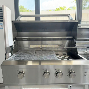 Parrilla de barbacoa de gas propano de 3 quemadores infrarrojos, herramientas de barbacoa de última tecnología disponibles con carrito - Product Image 4