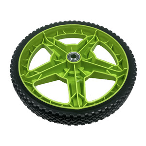 12-Inch <b>Plastic</b> <b>Wheels</b> Pvc Tires PP Rims Solid Tires For Lawn Mowers Utility Carts 40kg Load Capacity - Product Image 3