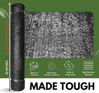 Noir Windscreen 60% oeillets ombre tissu rouleau crème solaire ombre filet résistant aux UV pour jardin serre fleur plante Patio chenil