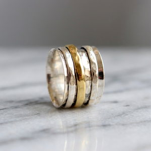 Unique Design Handmade Meditation 925 Sterling Silver <b>Spinner</b> <b>Ring</b> Jewelry Wholesale Factory Price - Product Image 3