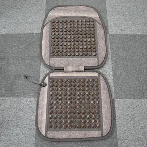 Anti-fatigue Tourmaline Chauffée <span class=keywords><strong>Jade</strong></span> Voiture Camion Ensemble Tapis Siège coussin chauffant Confort de massage réglable - Product Image 5