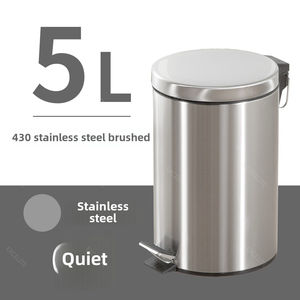 <span class=keywords><strong>Cubo</strong></span> <span class=keywords><strong>de</strong></span> <span class=keywords><strong>basura</strong></span> redondo <span class=keywords><strong>de</strong></span> acero inoxidable para el hogar, cocina, sala <span class=keywords><strong>de</strong></span> estar, baño, Hotel, <span class=keywords><strong>cubo</strong></span> <span class=keywords><strong>de</strong></span> <span class=keywords><strong>basura</strong></span> silencioso <span class=keywords><strong>con</strong></span> pie, <span class=keywords><strong>cubo</strong></span> <span class=keywords><strong>de</strong></span> <span class=keywords><strong>basura</strong></span> - Product Image 3