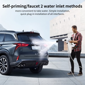 เครื่องฉีดน้ำแรงดันสูงแบบพกพา พร้อมแบตเตอรี่แบบชาร์จได้ 1500*10mAh ปืนฉีดน้ำล้างรถ - Product Image 2
