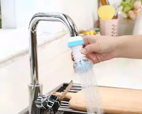 Robinet d'eau rotatif à 360 degrés en plastique écologique avec filtre, tête télescopique réglable à 3 voies, poignée ABS anti-éclaboussures, économiseur d'eau