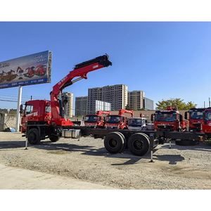 รถบรรทุกติดเครนพับได้ Dongfeng D3 6x4 16 ตัน จากโรงงาน พร้อมระบบไฮดรอลิกหมุนได้เต็มที่ สำหรับขนถ่ายวัสดุ - Product Image 4