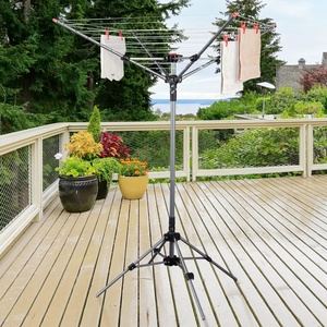 Séchoir à linge pliable en <span class=keywords><strong>aluminium</strong></span> pour <span class=keywords><strong>extérieur</strong></span>, 4 bras, 60 m - Product Image 5