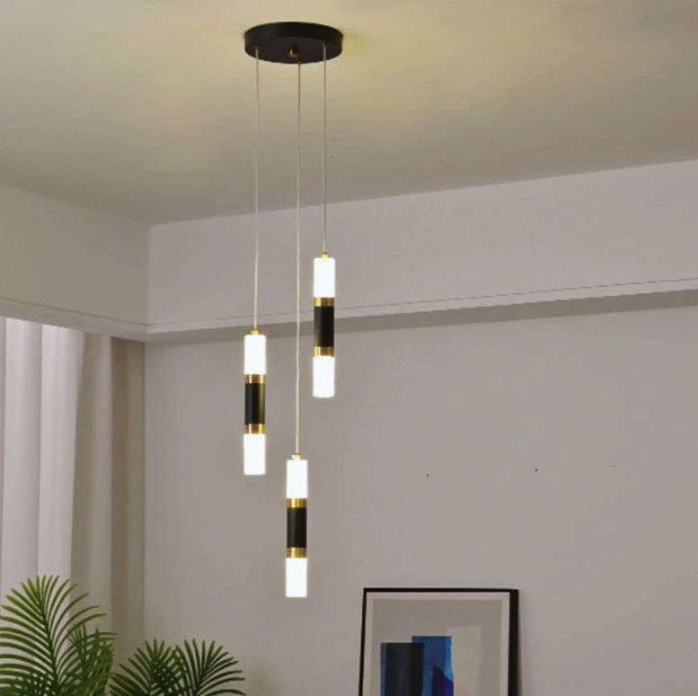 Minimalist Long - Line Pendant Light, LED Hanging Lamp for Living Room TV Wall/Duplex/Bedroom Headboard Home Decor Lighting