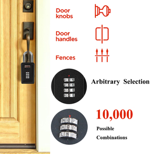 Custom logo Wholesale Hook Key Storage Lock Box 4 Digit Combination <strong>Padlock</strong> for <strong>Gym</strong> Locker - Product Image 5